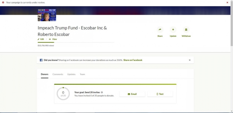 Эскобар проводит ICO для свержения Трампа